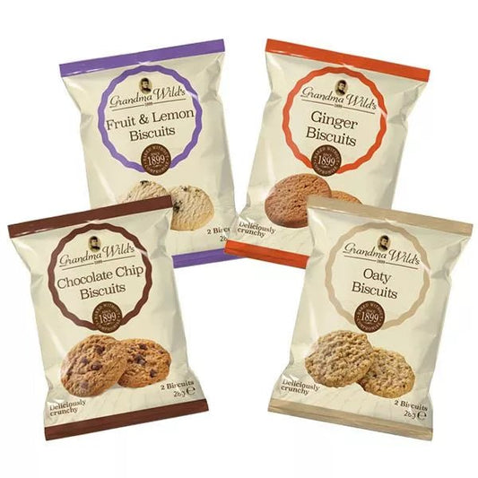 Grandma Wild's 48 Twin Pack Biscuits 4 VARIETIES - BIG BOX BISCUITS
