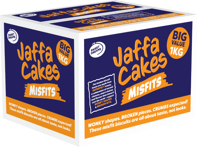 SWEET DREAMS JAFFA CAKES MISFITS 1KG BIG VALUE - BIG BOX BISCUITS