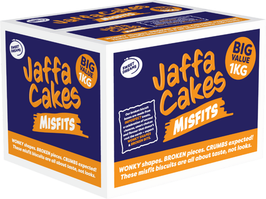 SWEET DREAMS JAFFA CAKES MISFITS 1KG BIG VALUE - BIG BOX BISCUITS