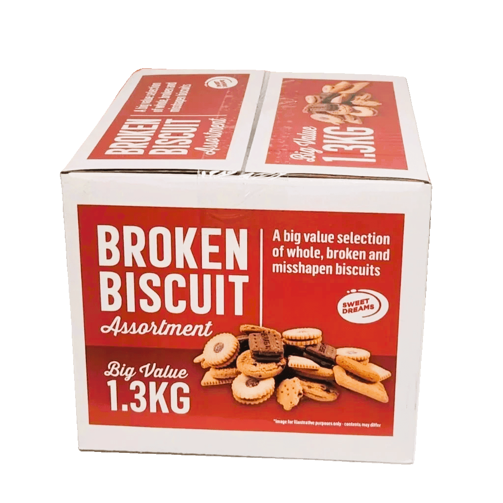 SWEET DREAMS BROKEN BISCUIT ASSORTMENT 1.3kg Big Value - BIG BOX BISCUITS