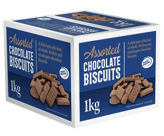 SWEET DREAMS BROKEN CHOCOLATE BISCUITS ASSORTMENT 1kg - BIG BOX BISCUITS